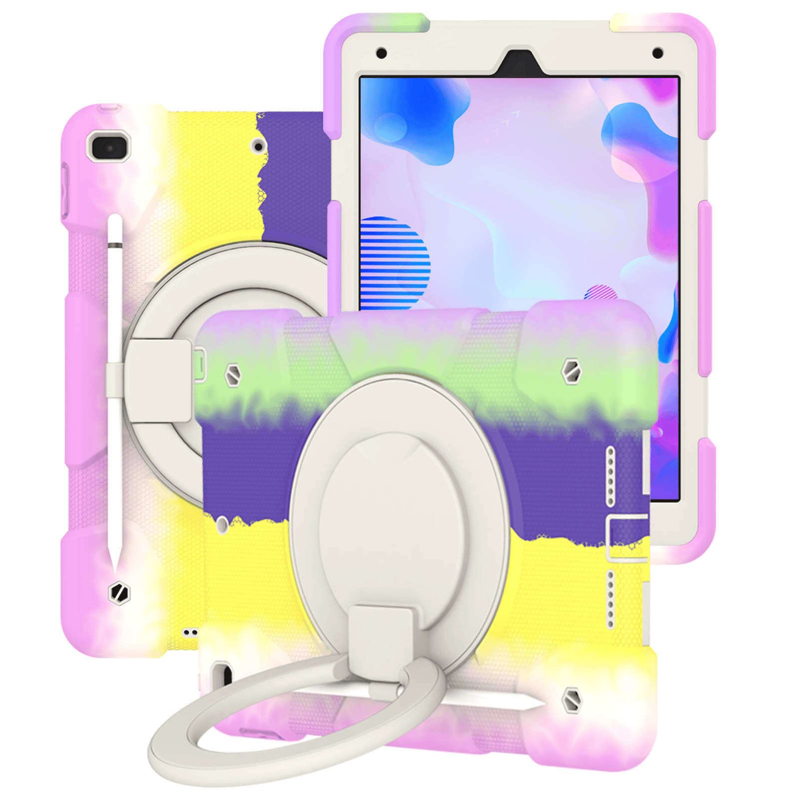 Rotatable Fancy Shockproof Heavy Duty Kickstand Case Cover With Pencil Holder For All Apple iPad Models Rotatable Fancy Shockproof Heavy Duty Kickstand Case Cover With Pencil Holder For All Apple iPad Models